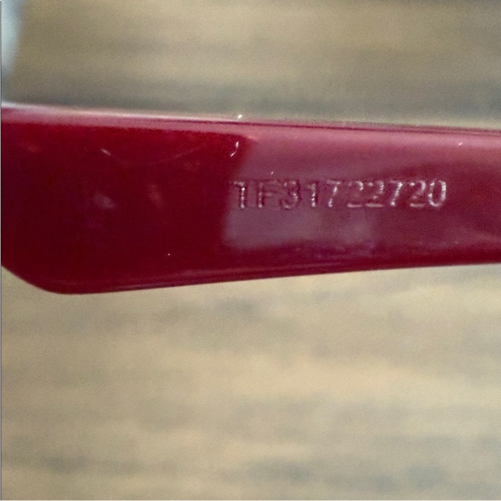 Dior Burgundy & Gold Oversized Square Sunglasses NWT - Picture 8 of 9